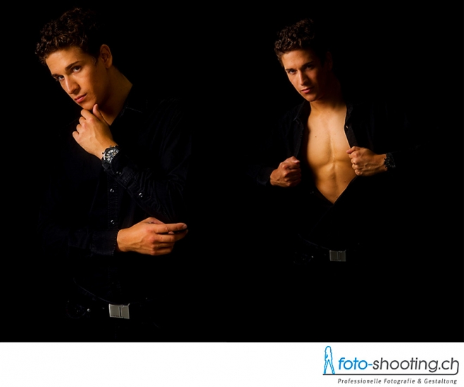 fotoshooting mit mann